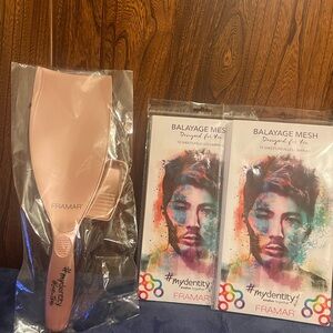 Framar Paddle & 2 Packs/10 Sheets Each, Balayage Mesh Guy Tang, new sealed pkgs.